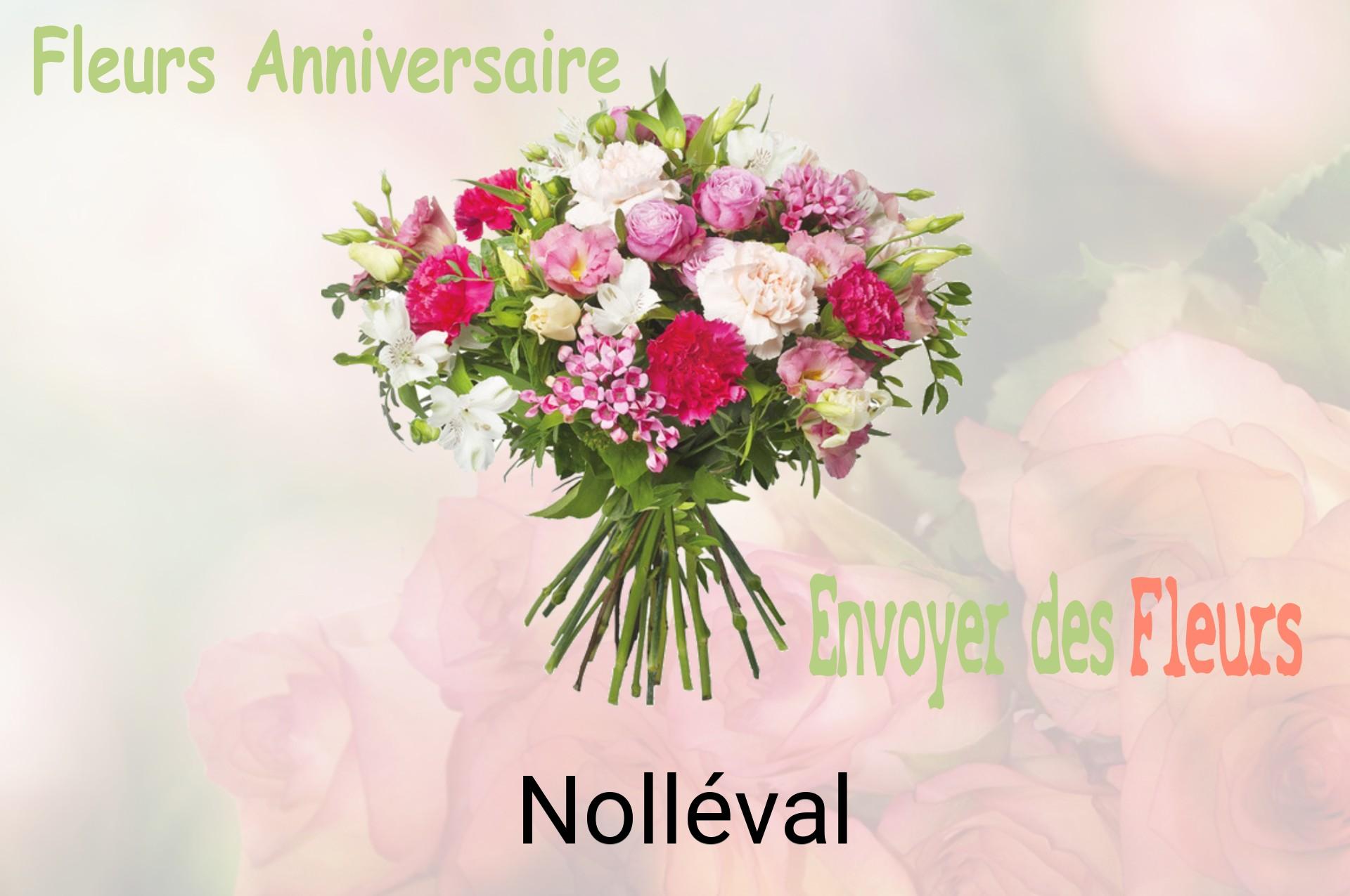 Bouquet de fleurs d’anniversaire livré à Nolléval